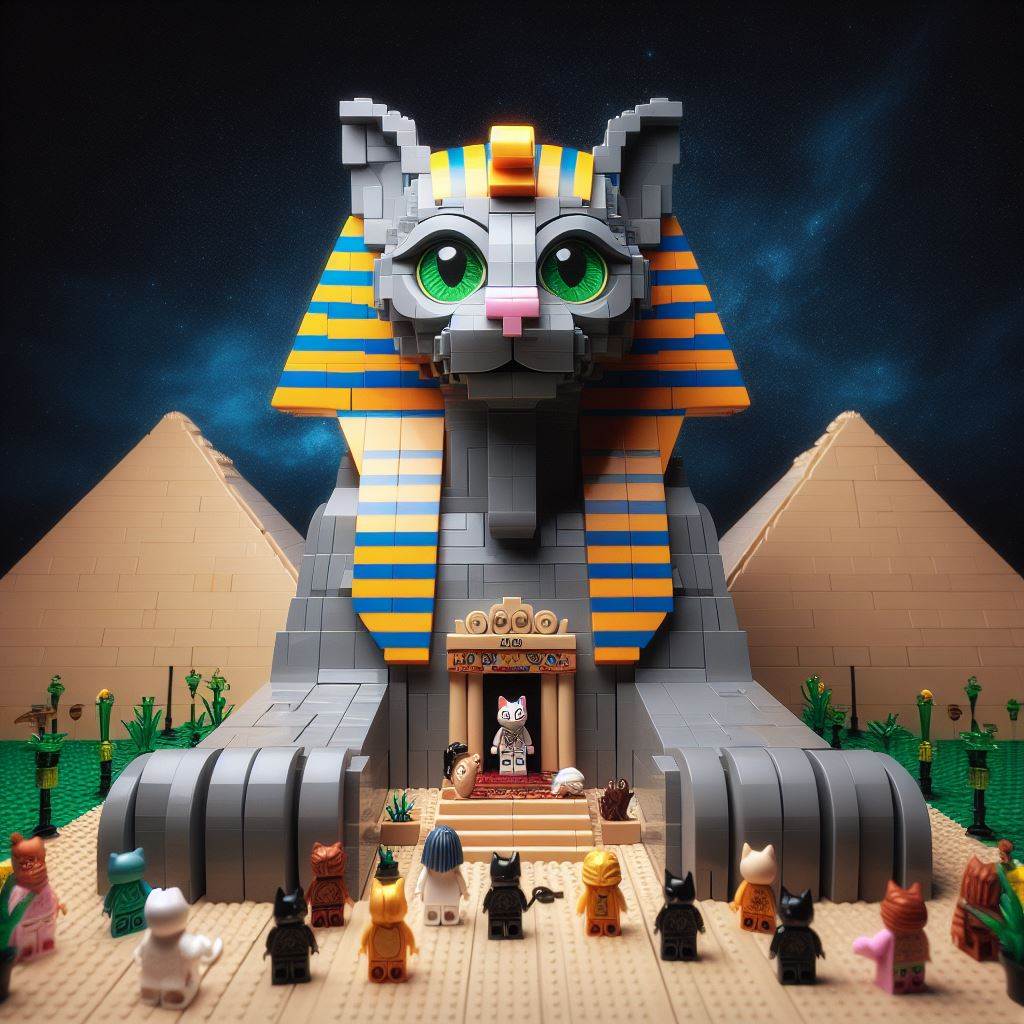 lego cat pyramids